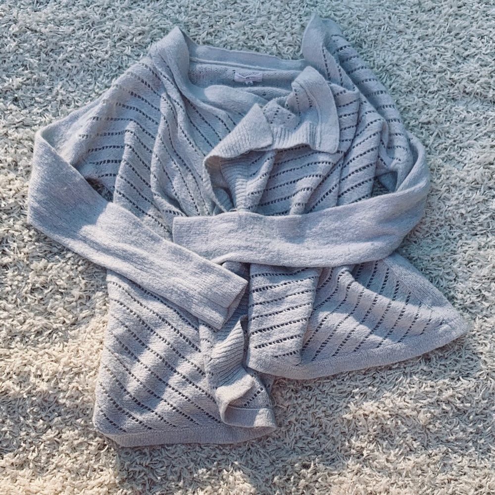 Lou & Grey White Cardigan Medium
